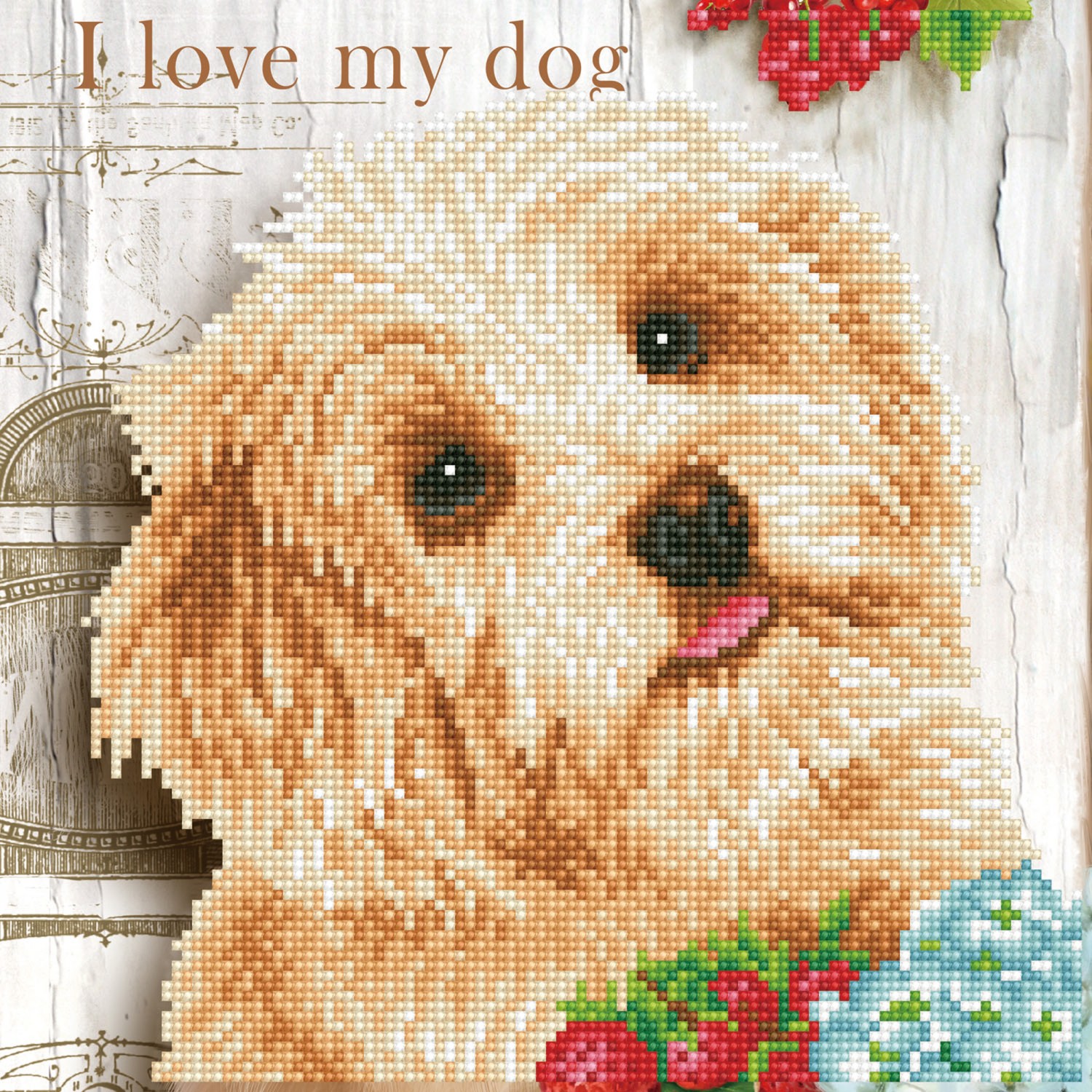DD5.049 - I Love my Dog - 30.5X30.5