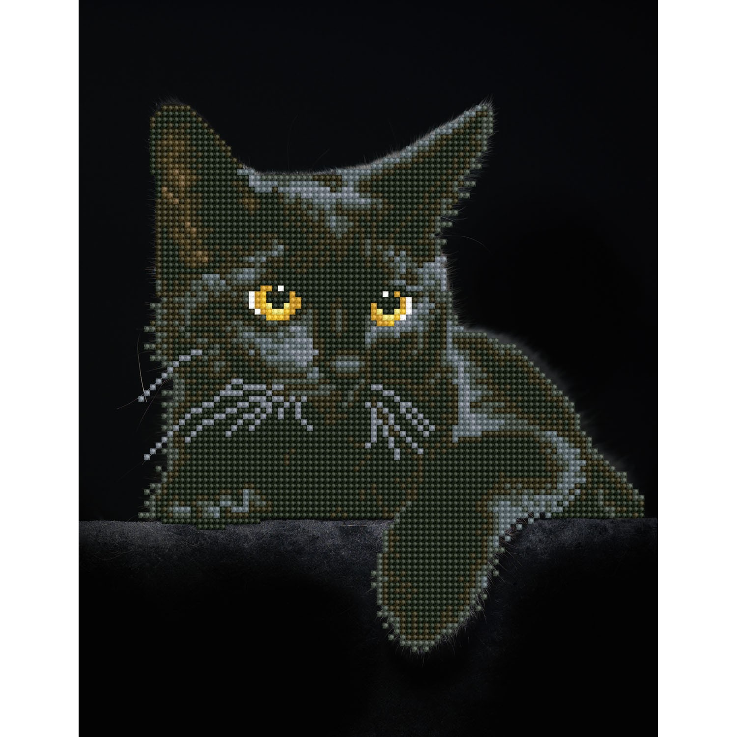 DDK5.001 - Midnight Cat - 35.5X27.9